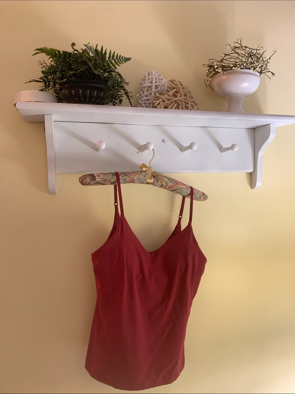 lululemon athletica Women's Red V-Neck Camisole